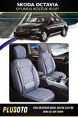 Plusoto Skoda Octaviauyumlu Vera Serisi Füme Oto Koltuk Kılıfı 5Li Takım Set M-915