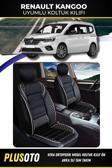 Plusoto Renault Kangoo Uyumlu Vera Serisi Siyah Beyaz Oto Koltuk Kılıfı 5Li Takım Set M-796