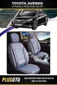 Plusoto Toyota Avensis Uyumlu Vera Serisi Füme Oto Koltuk Kılıfı 5Li Takım Set M-993