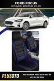 Plusoto Ford Focus Uyumlu Vera Serisi Siyah Kırmızı Oto Koltuk Kılıfı 5Li Takım Set M-275