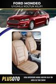 Plusoto Ford Mondeo Uyumlu Vera Serisi Bej Oto Koltuk Kılıfı 5Li Takım Set M-290