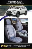 Plusoto Toyota Rav4Uyumlu Vera Serisi Füme Oto Koltuk Kılıfı 5Li Takım Set M-1023
