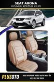 Plusoto Seat Arona Uyumlu Vera Serisi Bej Oto Koltuk Kılıfı 5Li Takım Set M-836