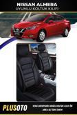 Plusoto Nissan Almera Uyumlu Vera Serisi Siyah Oto Koltuk Kılıfı 5Li Takım Set M-529