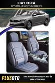 Plusoto Fiat Egea Uyumlu Vera Serisi Füme Oto Koltuk Kılıfı 5Li Takım Set M-201