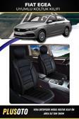 Plusoto Fiat Egea Uyumlu Vera Serisi Siyah Oto Koltuk Kılıfı 5Li Takım Set M-205