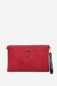 SİLVER POLO 1034 Tek Bölmeli Kadın Portföy & Clutch PYRAMID KIRMIZI