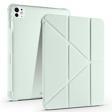 Apple iPad Pro 11 M4 (2024) Yatay ve Dikey Standlı Antishock Kalemlikli Origami Silikon Kılıf A2836
