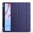 Honor X8 Pro 11.5' Yatay ve Dikey Standlı Köşe Korumalı Kalemlikli Origami Silikon Kılıf