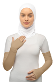 Kesik Parmak Geçmeli Penye Tesettür Kolluk