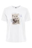 Only Onlfree Baskılı Regular Fit Bisiklet Yaka Bayan T Shirt 15303212 BEYAZ