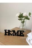 Xx Home Yazılı Dekoratif Biblo Ve Masaüstü Dekor Siyah