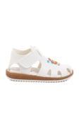 Beyaz Cırtlı Hafif Unisex Çocuk Sandalet 17373 B