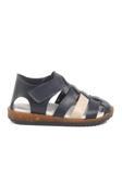 Lacivert Bej Cırtlı Hafif Unisex Çocuk Sandalet 17370 B