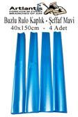 Buzlu Rulo Şeffaf Kaplık 4 Adet 40x150 cm Defter Kitap Kaplığı Okul Öğrenci Rulo Kaplık