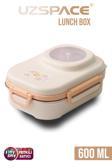 Uzspace 600 ML Çorba Kaseli-Çelik Kaşık Çatallı Paslanmaz Çelik Bento Lunch Box Yeni Nesil Sefer Tası-FFLBOX8021600