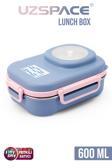 Uzspace 600 ML Çorba Kaseli-Çelik Kaşık Çatallı Paslanmaz Çelik Bento Lunch Box Yeni Nesil Sefer Tası-FFLBOX8021600