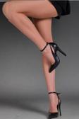 Siyah Deri Bilekten Tokalı Klasik Topuklu Stiletto Ayakkabı