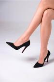 Kadın Elegant Ayakkabı İnce Topuk Stiletto Özel Tasarım Abiye Ayakkabı