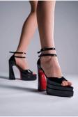 Kadın Elegant Ayakkabı Çift Platform Ayakkabı Özel Tasarım Abiye Ayakkabı