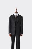 Modern Kesim Yelekli Erkek Takım Elbise - Slim Fit Şık ve Rahat-KAW1007S