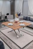 Sehpam Akıllı Akıllı Sehpa Home Üst Tabla Mdf Urartu Alt Mekanizma Krom Kaplama