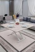 Sehpam Akıllı Akıllı Sehpa Home Üst Tabla Mdf Lizbon Alt Mekanizma Beyaz Renk