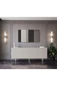 Enwood Capella Mdf 5 Kapaklı Raflı Ahşap Ayaklı 200 cm Konsol (200X80X40 CM)