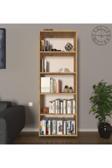 Mirobi Modern 5 Raflı Kitaplık Dekoratif Kitaplık Rivoli