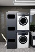 Mirobi WashBox Banyo Kirli Sepetli Çamaşır Makinası Dolabı ve Kurutma Makinası Dolabı Antrasit