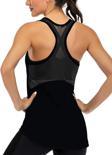 Ghassy Co. Kadın Racerback Sırt Açık Yarı Fileli Antrenman Yoga Koşu Spor Atlet Tank Tops 1780