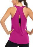 Ghassy Co. Kadın Cross Running Çapraz Sırtı Açık Antrenman Yoga Spor Atlet Tank Tops 1782