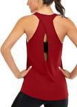 Ghassy Co. Kadın Cross Running Çapraz Sırtı Açık Antrenman Yoga Spor Atlet Tank Tops 1782