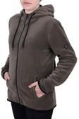 GHASSY CO.KADIN KAPŞONLU  FERMUARLI POLAR SWEATSHİRT