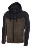 Ghassy Co.Erkek Çıkarılabilir Kapüşonlu Softshell/Polar Garnili Spor Ceket