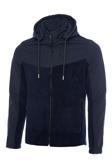 Ghassy Co.Erkek Çıkarılabilir Kapüşonlu Softshell/Polar Garnili Spor Ceket