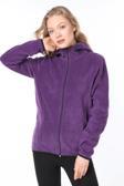 GHASSY CO.KADIN KAPŞONLU  FERMUARLI POLAR SWEATSHİRT