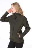 Ghassy Co.Kadın Su Rüzgar Geçirmez Softshell Mavi Spor Mont 