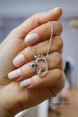 Saathane 925 Ayar Gümüş Kolye Ayak Izi