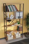 Dekoratif Metal Kitaplık 6 Raflı Kitaplı Dosya Rafı 180 Cm