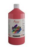 Red Rose Pembe Akrilik Boya 1000Gr, Dekoratif Hobi Amaçlı Sanatsal Canlı Renkler