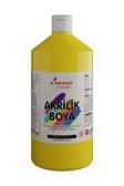 Red Rose Sarı Akrilik Boya 1000Gr, Dekoratif Hobi Amaçlı Sanatsal Canlı Renkler