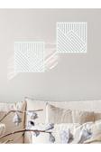 Mars Minimalist Geometrik 2'Li Set Ahşap Duvar Dekoru
