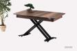 Açılır Milano Masa Mdf  X Siyah Metal Ayak  ( Ortadan Açılır ) 70x120 cm  