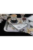 Plt Design 6'Lı Yusufcuk Desenli Linen Keten Kahve Yanı Kokteyl Sunum Peçetesi
