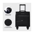Verage Gm21002 Kabin Boy Valiz 4 Tekerlekli Kumaş Valiz 20" Lacivert El Bagajı
