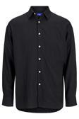 Jack & Jones Originals Jorparos Pamuklu Oversize Uzun Kollu Erkek Gömlek 12271106 SİYAH