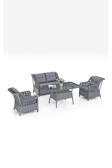 Evdemo Eren Rattan Bahçe Balkon Takımı 2+1+1 Antrasit