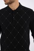 Rugatchi Pamuk Baskılı Polo Yaka Selanik Sweatshirt