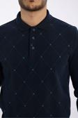 Rugatchi Pamuk Baskılı Polo Yaka Selanik Sweatshirt